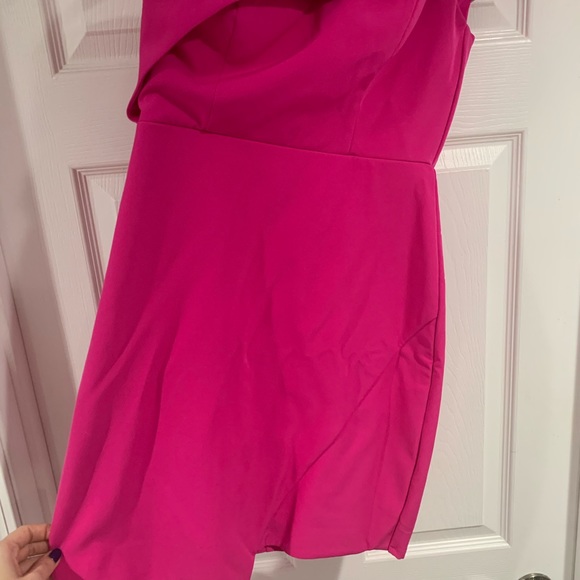 Hot pink Midi dress - Picture 4 of 4